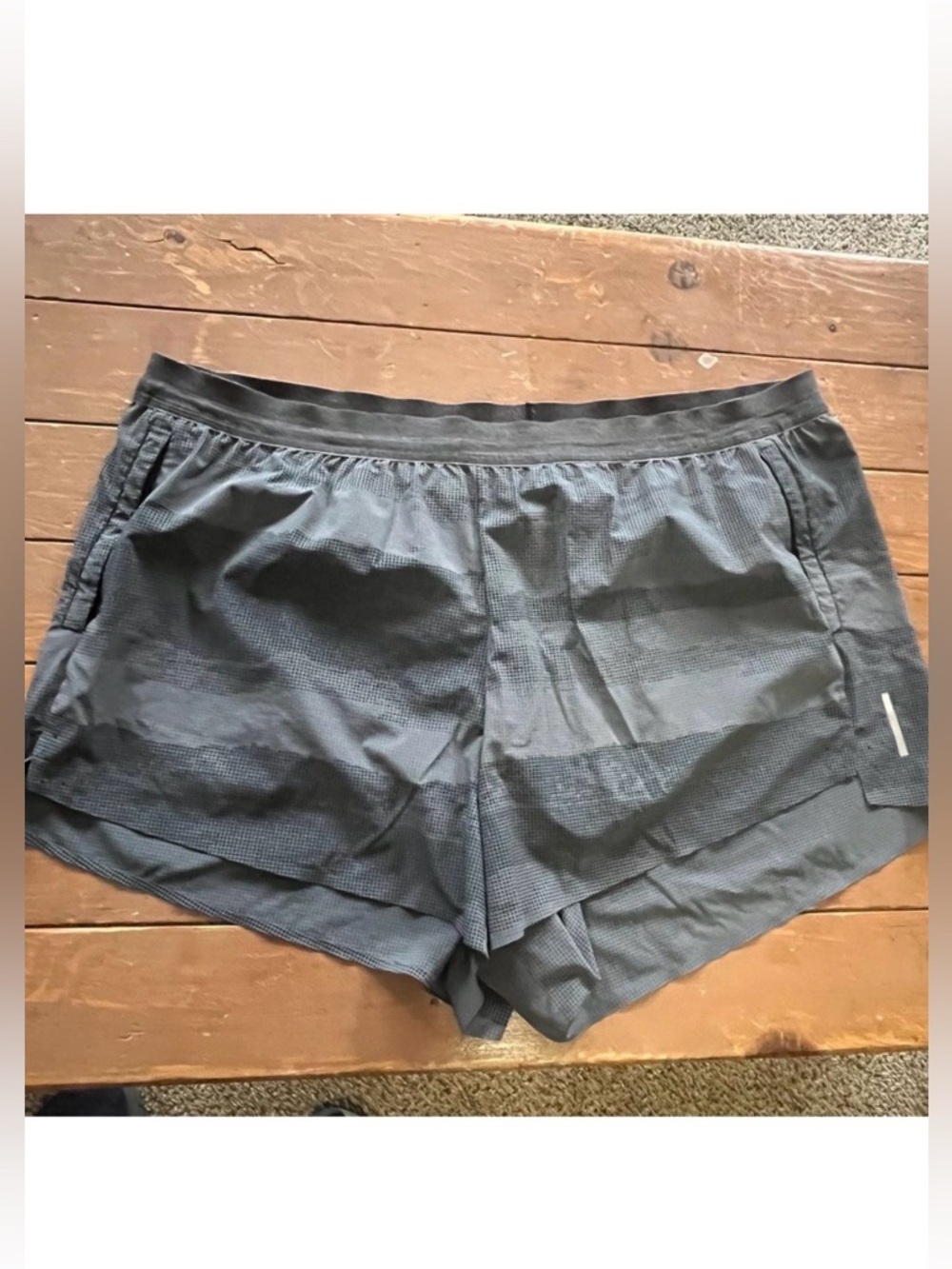 REI Co-Op Men Black Lined Running Shorts